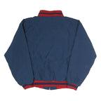 TAG Mens Navy & Red Baseball Embroidered Zip Jacket L Polyester Casual