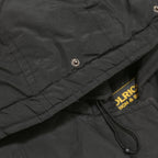 WOOLRICH Womens Black Outdoor Jacket S Synthetic Microfibre Hooded Zip Long