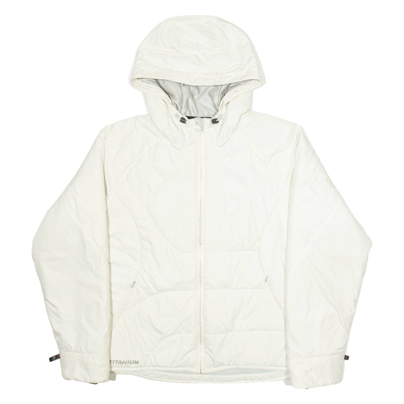 COLUMBIA Womens Jacket White Hooded L