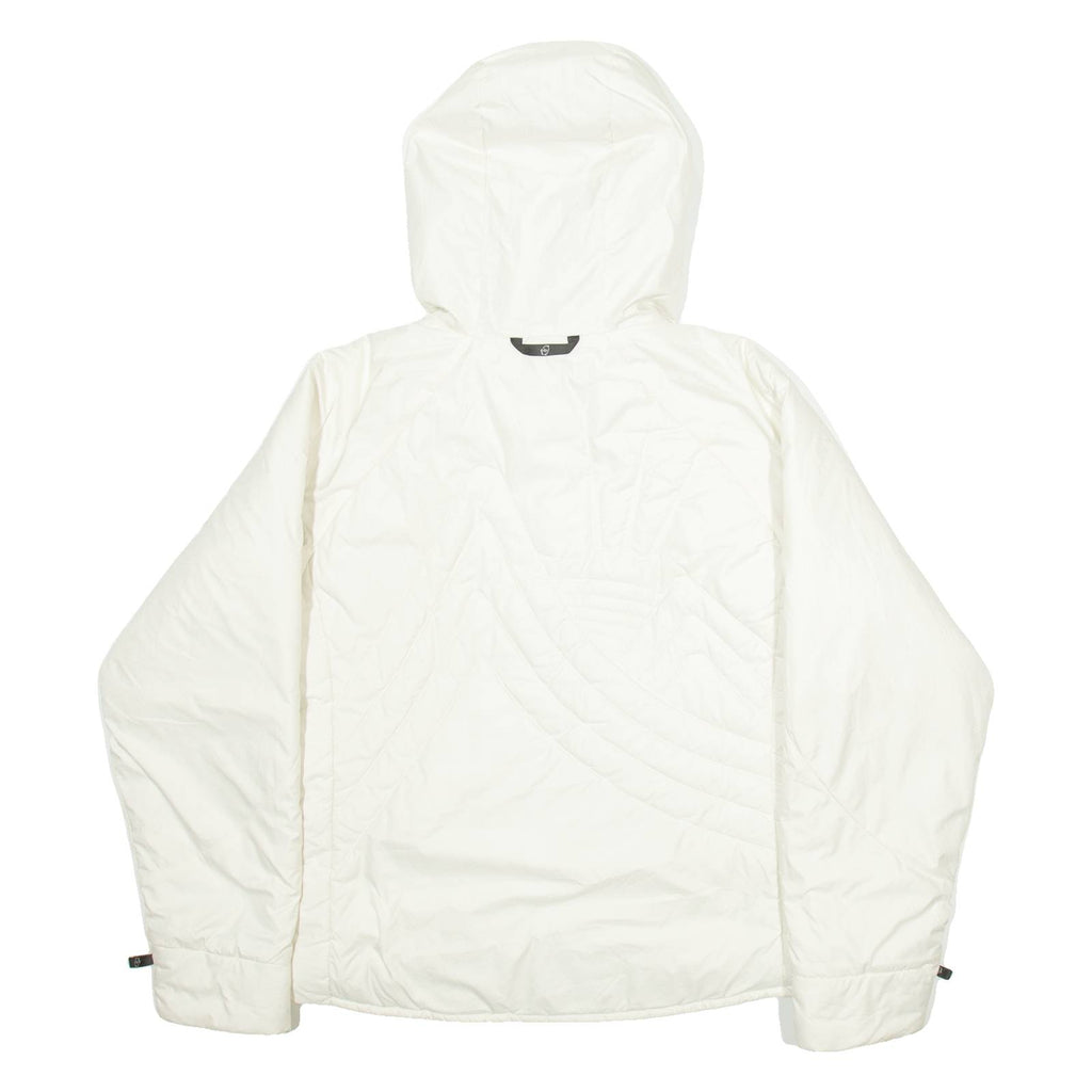 COLUMBIA Womens Jacket White Hooded L