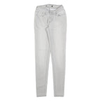 LEVI'S Womens Jeans White Slim Skinny Denim Light W24 L30 Cotton Blend Zip