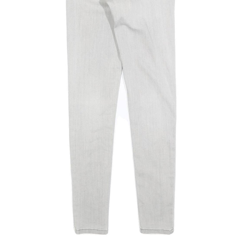 LEVI'S Womens Jeans White Slim Skinny Denim Light W24 L30 Cotton Blend Zip