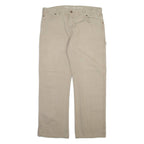 DICKIES Carpenter Mens Trousers Beige Relaxed Straight W36 L30