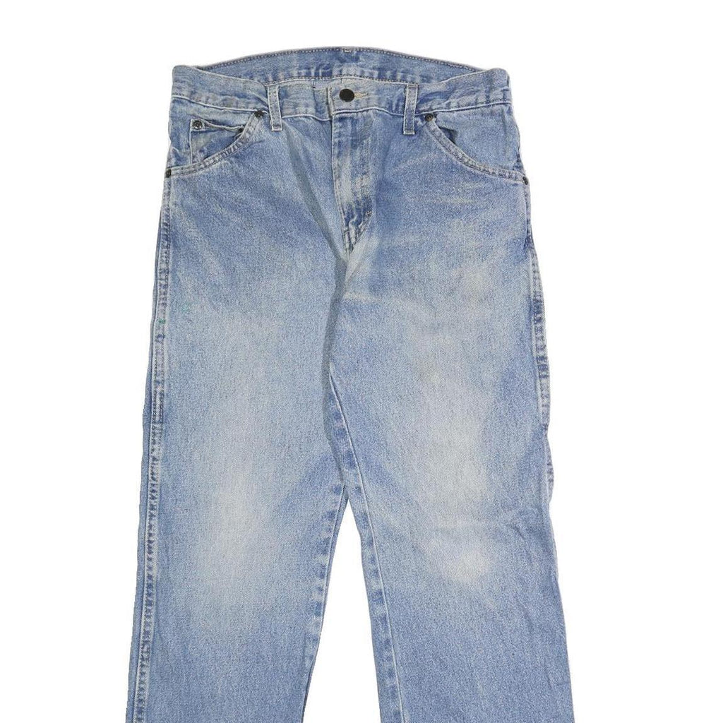 DICKIES Mens Jeans Blue Regular Straight Denim Light W30 L30 Workwear Comfort