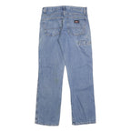 DICKIES Mens Jeans Blue Regular Straight Denim Light W30 L30 Workwear Comfort