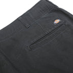 DICKIES Mens Cotton Blend Black Regular Straight Trousers W36 L28 Workwear Zip