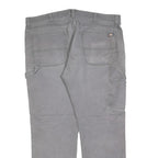 DICKIES Mens Regular Fit Grey Cotton Blend Denim Jeans W40 L30 Workwear Zip