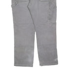 DICKIES Mens Regular Fit Grey Cotton Blend Denim Jeans W40 L30 Workwear Zip