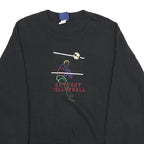 ORSMAN Mens Black Outpost Volleyball Crew Neck XL Cotton Blend Sweatshirt