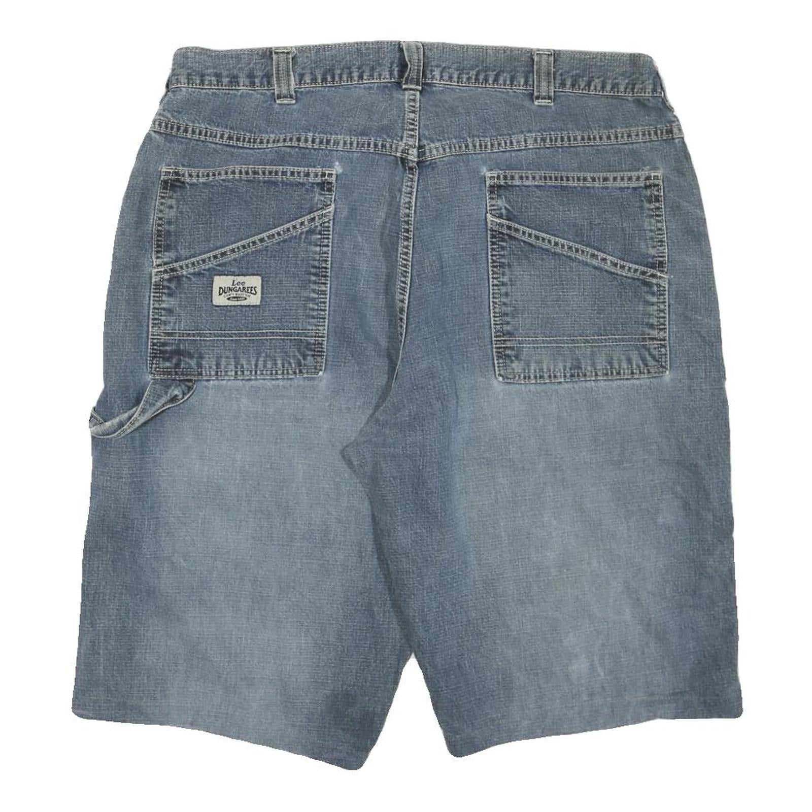 LEE Mens Denim Blue Casual Shorts XL W38 Cotton Blend Comfortable Fit