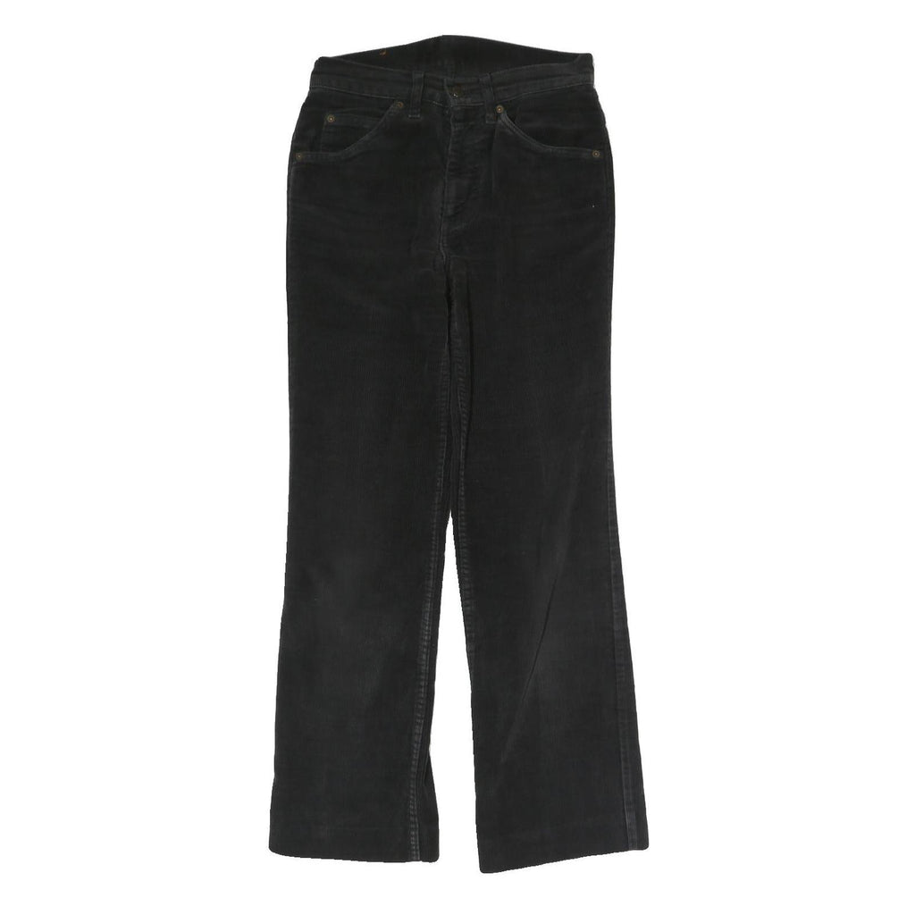 LEVI'S Mens Black Cotton Blend Regular Straight Trousers W29 L27 Classic Zip