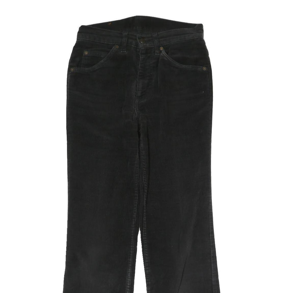 LEVI'S Mens Black Cotton Blend Regular Straight Trousers W29 L27 Classic Zip