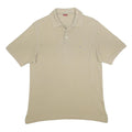 INVICTA Mens Beige Short Sleeve Plain Polo Shirt M Cotton Casual Everyday