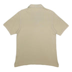 INVICTA Mens Beige Short Sleeve Plain Polo Shirt M Cotton Casual Everyday