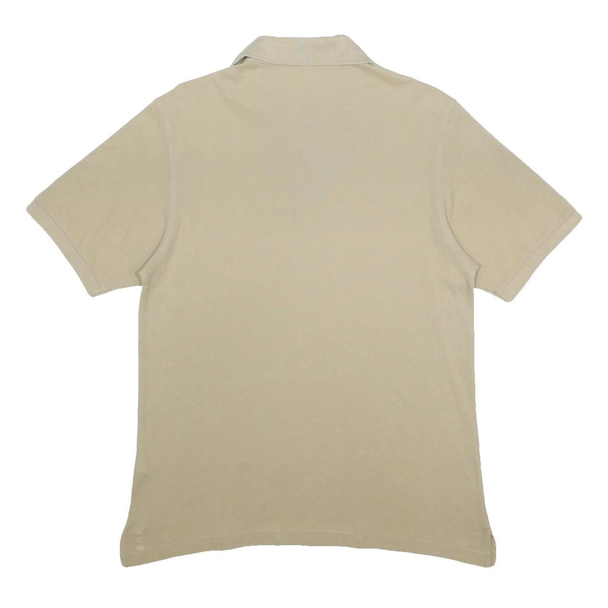 INVICTA Mens Beige Short Sleeve Plain Polo Shirt M Cotton Casual Everyday