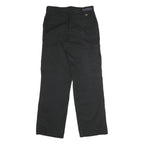 DICKIES Womens Black Polyester Blend Regular Straight Trousers W30 L32 Workwear