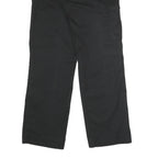 DICKIES Womens Black Polyester Blend Regular Straight Trousers W30 L32 Workwear