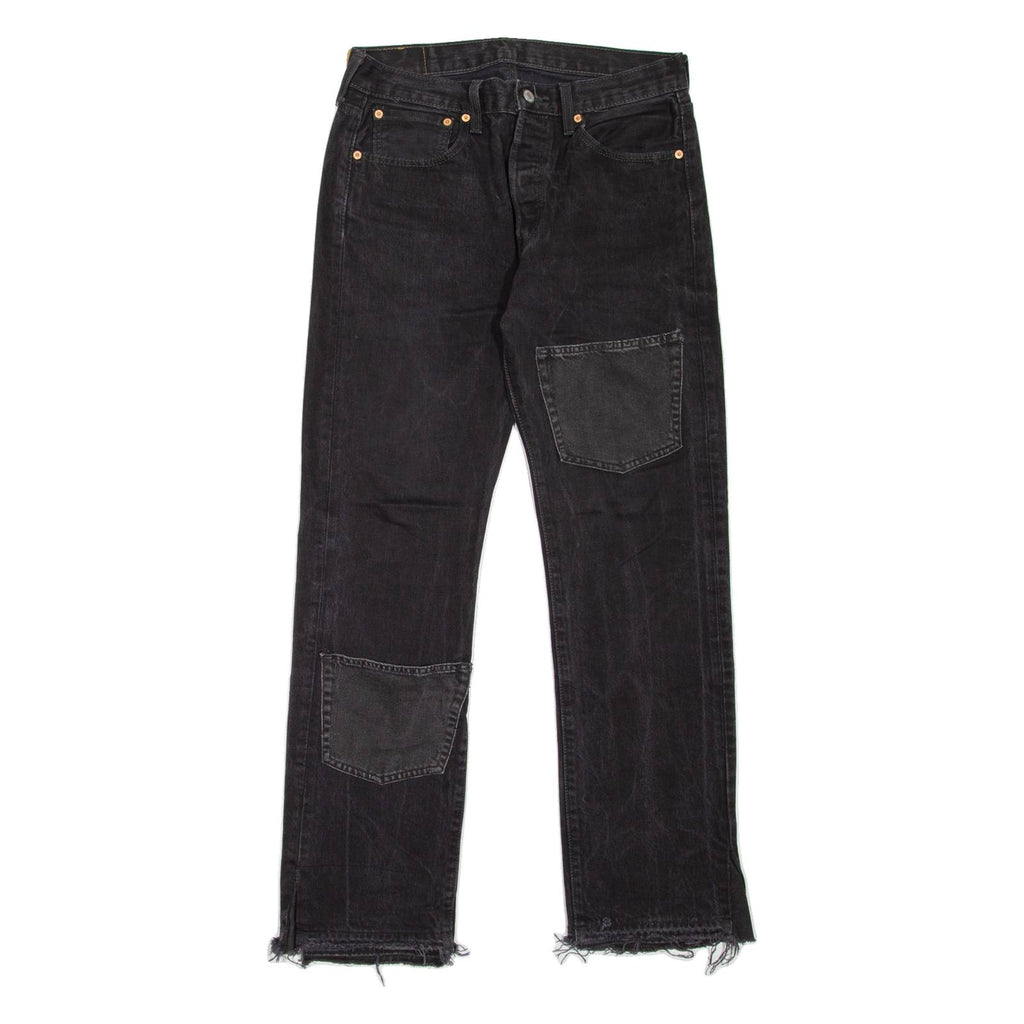 LEVI'S 501 Jeans Customised Mens Blue Regular Straight W33 L32