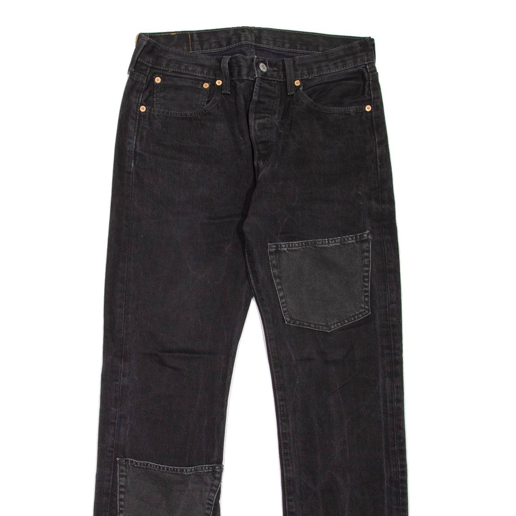 LEVI'S 501 Jeans Customised Mens Blue Regular Straight W33 L32