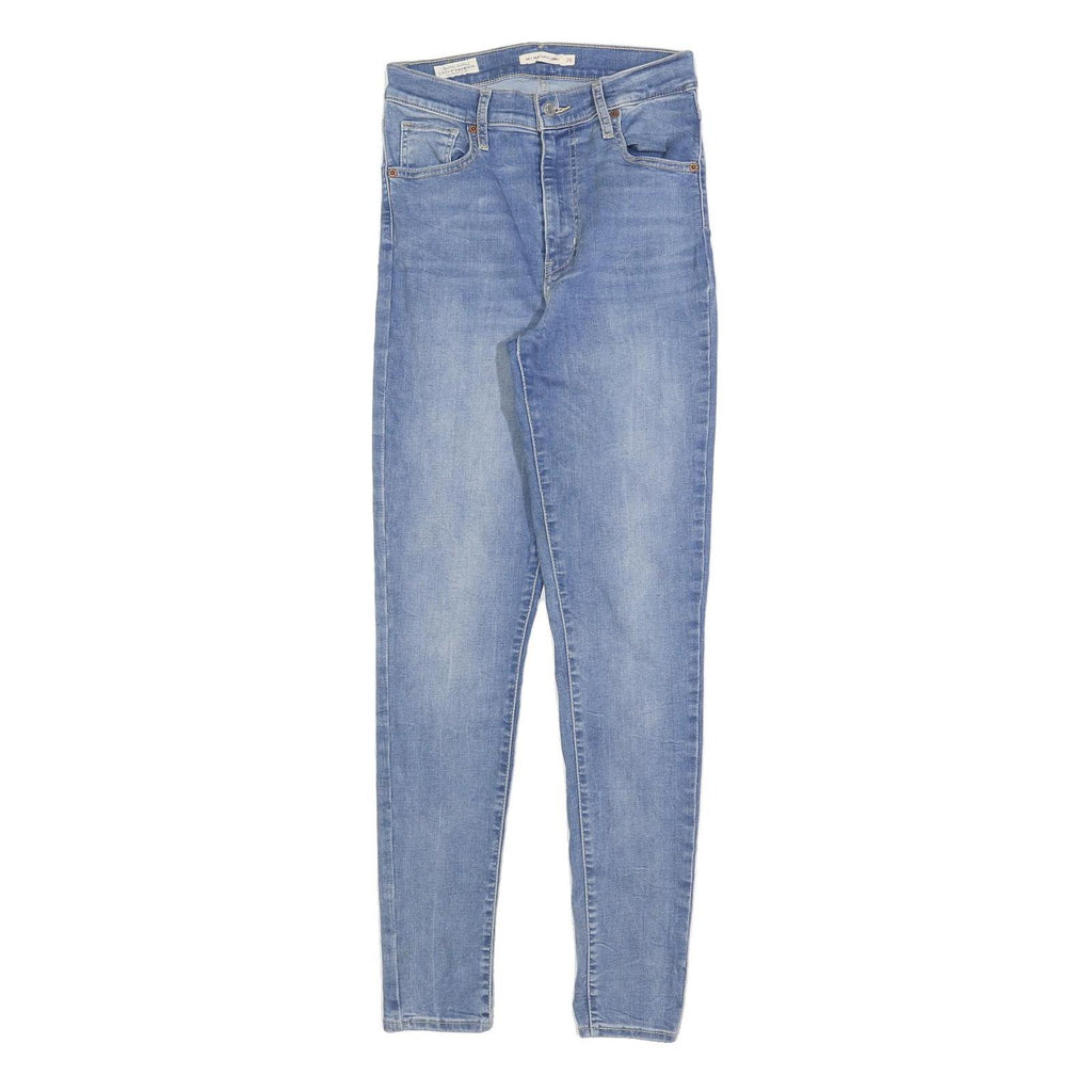 LEVI'S Womens Slim Fit Light Blue Denim Jeans W26 L30 Classic Cotton Blend Zip