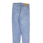 LEVI'S Womens Slim Fit Light Blue Denim Jeans W26 L30 Classic Cotton Blend Zip