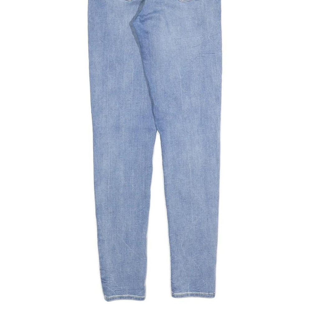 LEVI'S Womens Slim Fit Light Blue Denim Jeans W26 L30 Classic Cotton Blend Zip