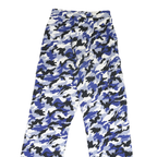 I AM GIA Womens Relaxed Blue White & Black Camouflage Cargo Trousers W26 L29