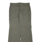 CHADO Womens Cotton Blend Green Regular Fit Cargo Trousers W34 L33 Casual