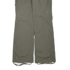 CHADO Womens Cotton Blend Green Regular Fit Cargo Trousers W34 L33 Casual