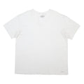 CALVIN KLEIN Mens White V-Neck T-Shirt XL Cotton Blend Modern Short Sleeve