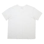 CALVIN KLEIN Mens White V-Neck T-Shirt XL Cotton Blend Modern Short Sleeve