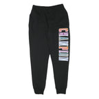 CHAMPION Mens Joggers Black Multicoloured Logo Slim Tapered M W28 L29 Casual