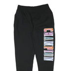 CHAMPION Mens Joggers Black Multicoloured Logo Slim Tapered M W28 L29 Casual