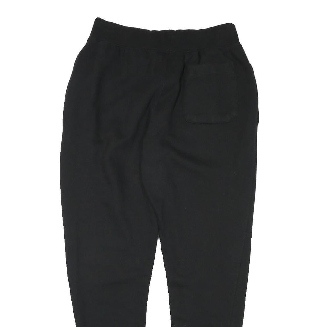 CHAMPION Mens Joggers Black Multicoloured Logo Slim Tapered M W28 L29 Casual