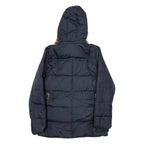TOMMY HILFIGER Womens Parka Coat Blue Hooded S