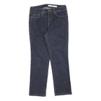 DKNY Womens Blue Regular Straight Denim Light W28 L26 Zip Cotton Blend Jeans