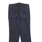 DKNY Womens Blue Regular Straight Denim Light W28 L26 Zip Cotton Blend Jeans