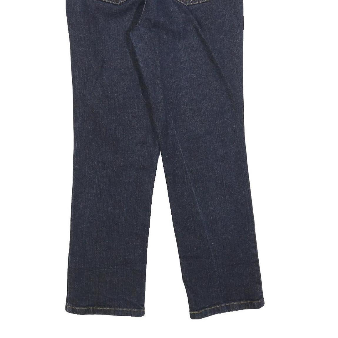 DKNY Womens Blue Regular Straight Denim Light W28 L26 Zip Cotton Blend Jeans