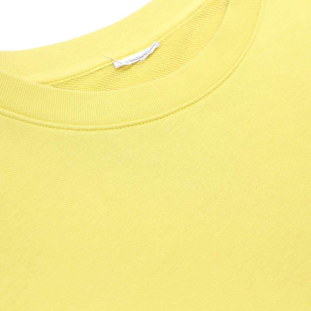 NIKE Mens Yellow Cotton Blend Crew Neck XL Sweatshirt Casual Pullover
