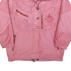 Womens Pink Polyester Blend Casual Jacket M Woven Zip Up Lightweight