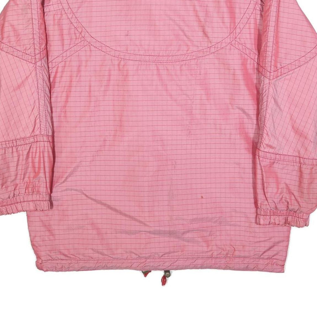 Womens Pink Polyester Blend Casual Jacket M Woven Zip Up Lightweight