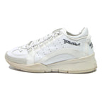 DSQUARED2 Womens Lace-Up Trainers White Synthetic UK 6 Casual Sporty