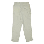 SUNWAY Mens Relaxed Beige Cargo Trousers W30 L31 Polyester Blend Zip Pockets