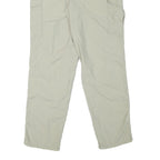 SUNWAY Mens Relaxed Beige Cargo Trousers W30 L31 Polyester Blend Zip Pockets