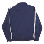PUMA Mens Navy Blue Track Jacket XL Cotton Zip Plain Athletic Casual Sportswear