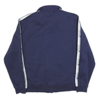 PUMA Mens Navy Blue Track Jacket XL Cotton Zip Plain Athletic Casual Sportswear