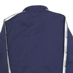 PUMA Mens Navy Blue Track Jacket XL Cotton Zip Plain Athletic Casual Sportswear