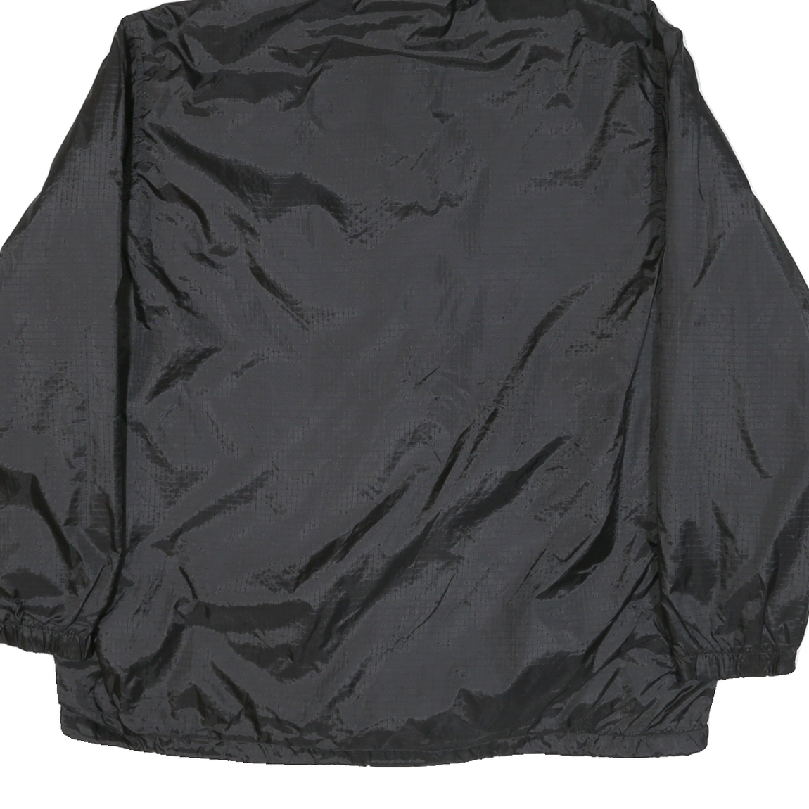 DICKIES Mens Black Hooded Jacket L Polyester Blend Plain Zip Casual Workwear