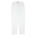 AUTHENTICS Womens Jeans White Relaxed Straight Denim W27 L29 Minimal Design