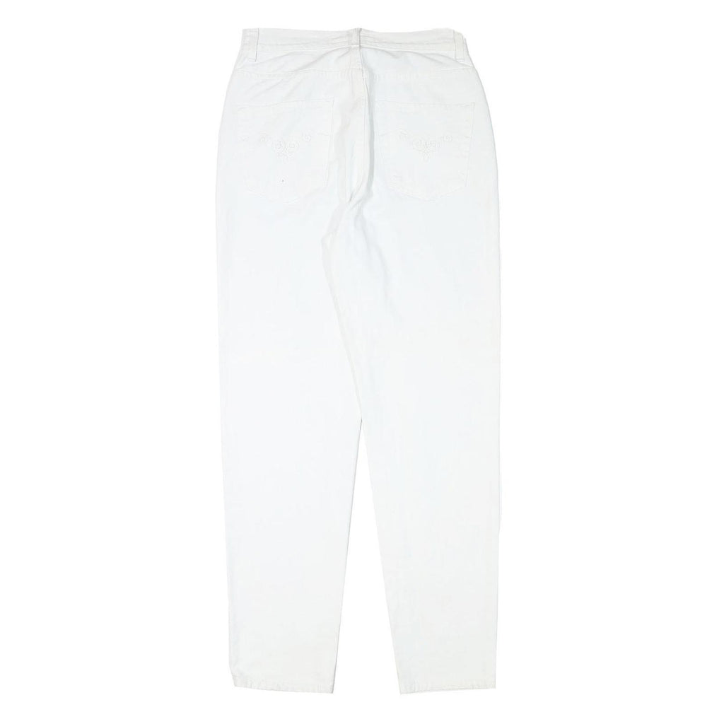 AUTHENTICS Womens Jeans White Relaxed Straight Denim W27 L29 Minimal Design